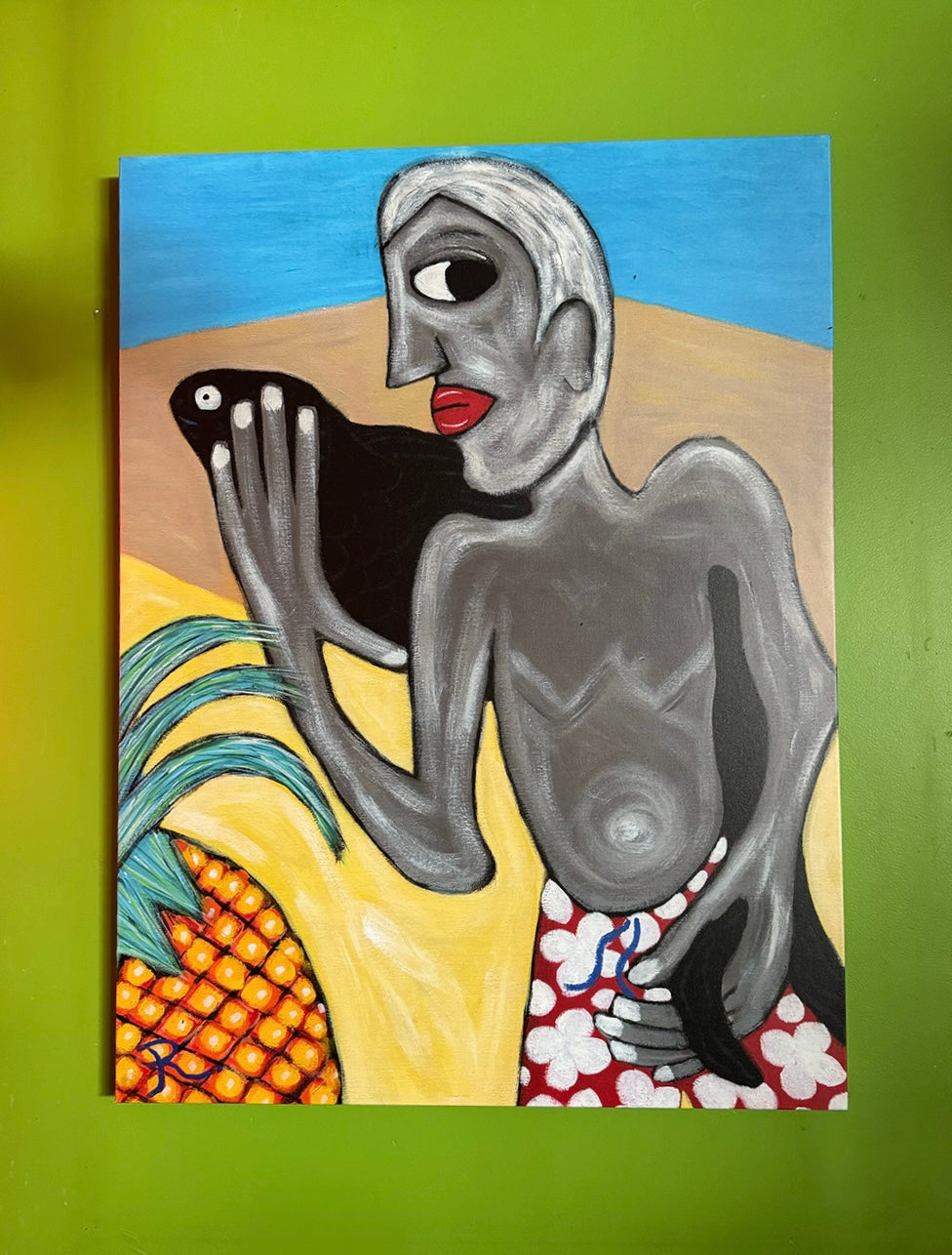 The Pineapple Man - Wrapped Canvas (Ready to Hang)